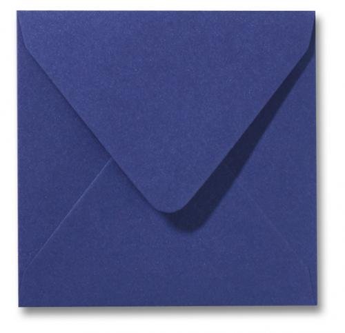 Briefumschläge quadratisch metallic dark blue 140x140mm - Glamour