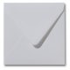 Briefumschläge quadratisch metallic white 160x160mm - Glamour
